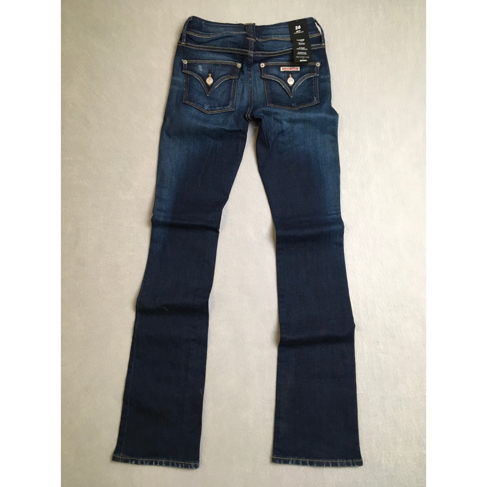 Y2K Inspired Hudson Beth Midrise Baby Boot Jeans Reverie Denim Dark Wash 26 NWT - Picture 2 of 8